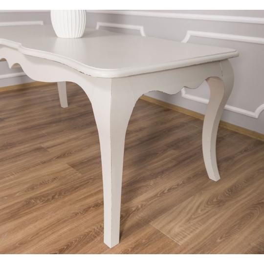 klasszikus elegans feher koptatott antikolt etkezoasztal szurke provence country rusztikus asztal butor konyha nappali egyedi butor gyartas vintage.jpg